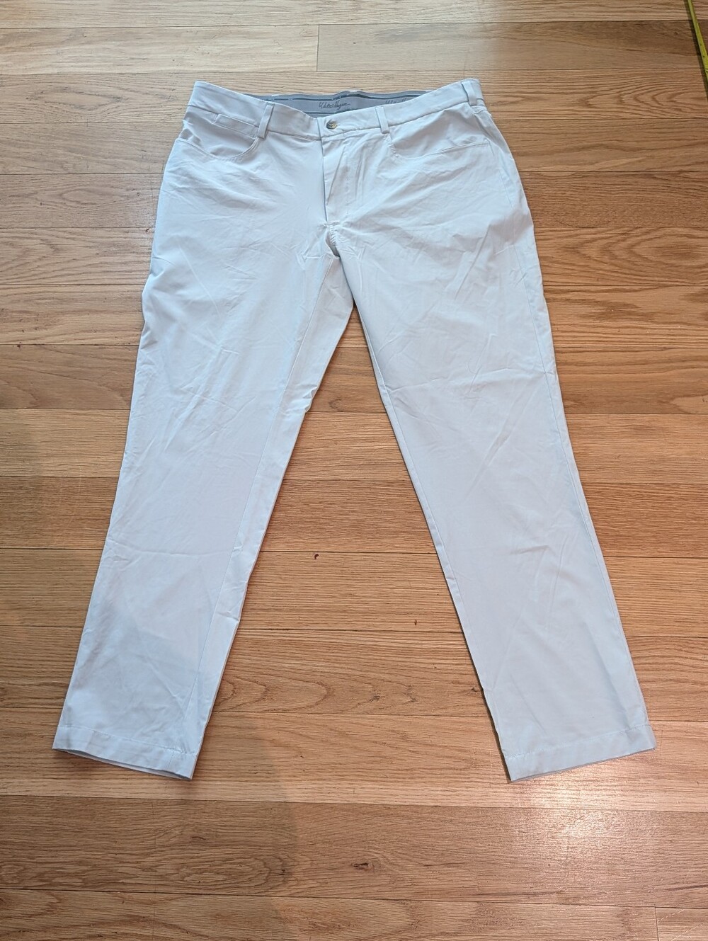 Walter Hagen Performance 11 Slim Fit Golf Pants Light Khaki 36x32 NWOT
